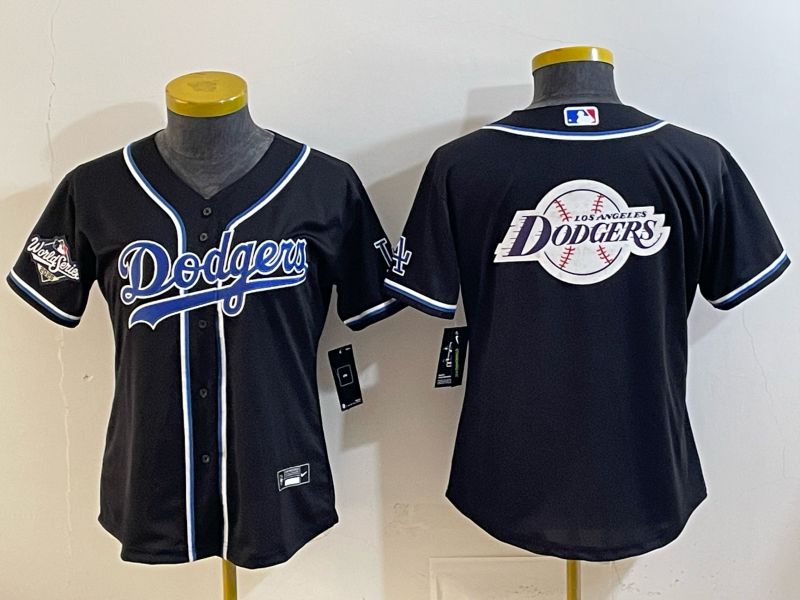 Youth 2026 Los Angeles Dodgers Blank Black Game Nike MLB Jersey style 0023->youth mlb jersey->Youth Jersey